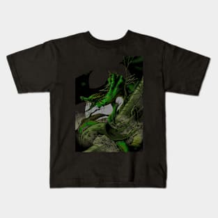 Dungeons, Dice and Dragons - Green Dragon Kids T-Shirt